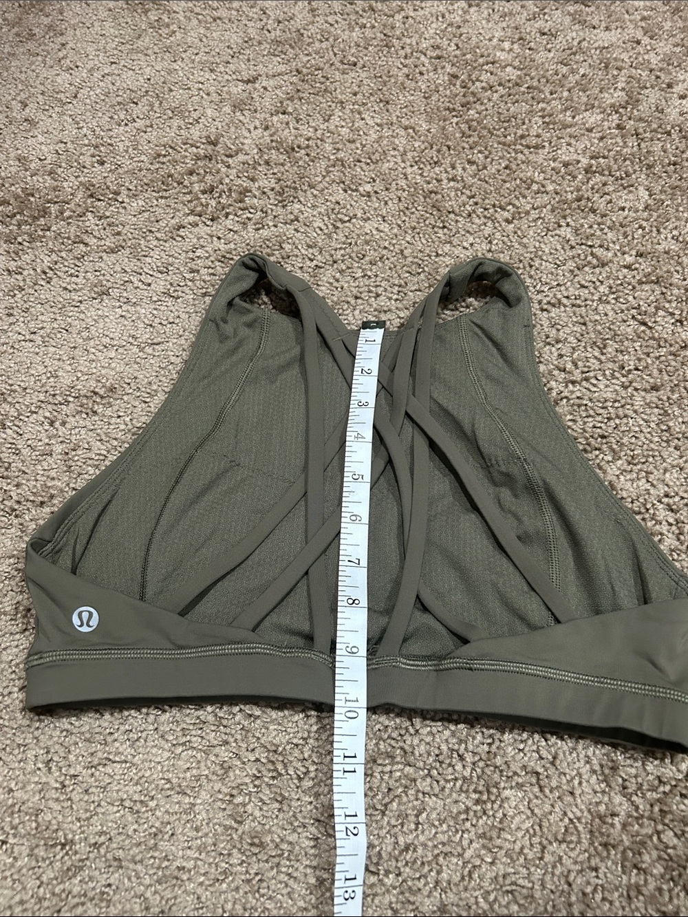lululemon athletica Olive Green High-Neck Sports Bra - Picture 5 of 5